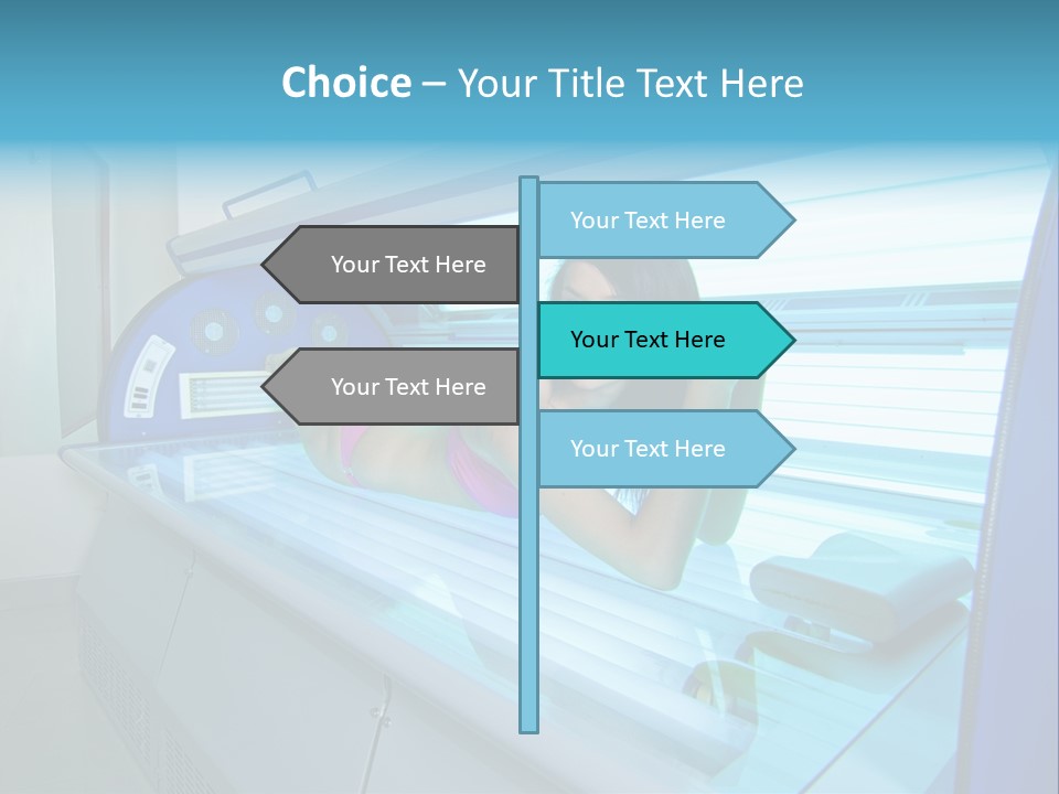 Pleasure Woman Ultraviolet PowerPoint Template