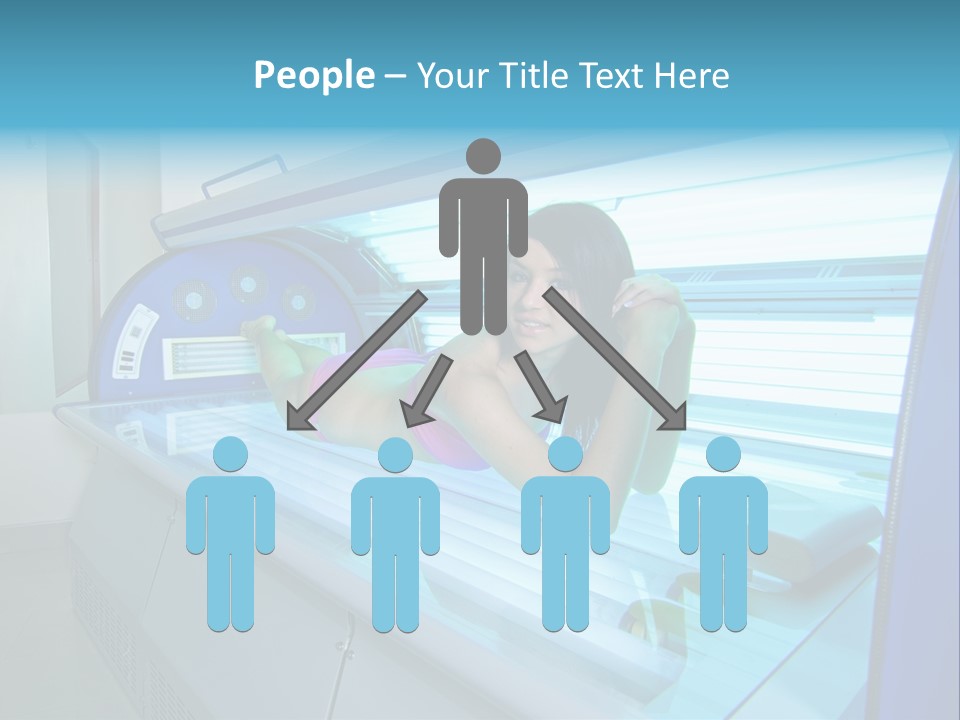 Pleasure Woman Ultraviolet PowerPoint Template