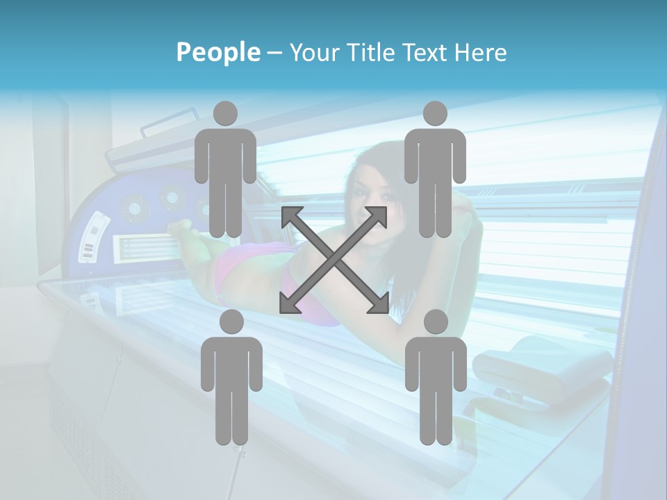 Pleasure Woman Ultraviolet PowerPoint Template