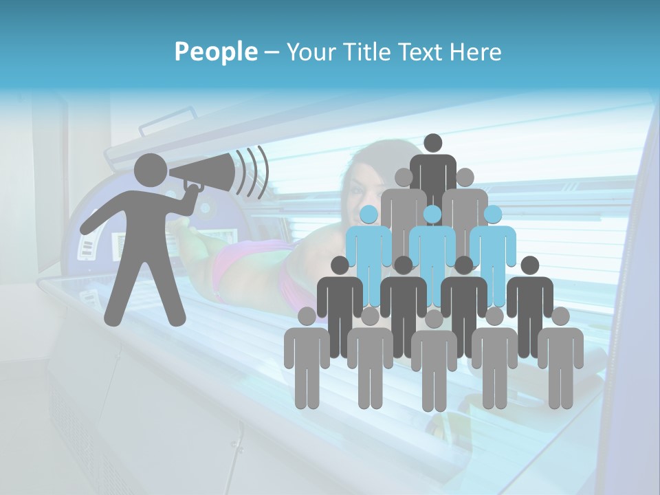 Pleasure Woman Ultraviolet PowerPoint Template