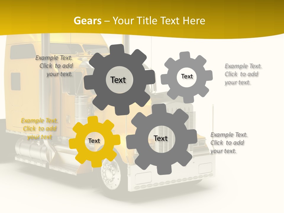Rig Transport Wheels PowerPoint Template