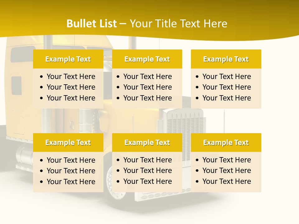 Rig Transport Wheels PowerPoint Template