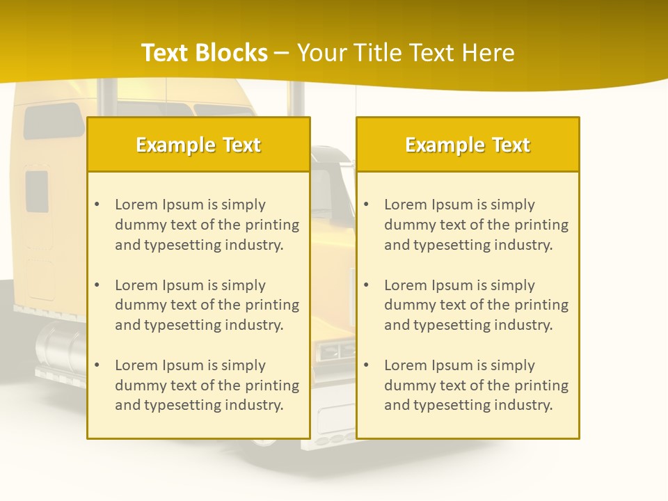 Rig Transport Wheels PowerPoint Template