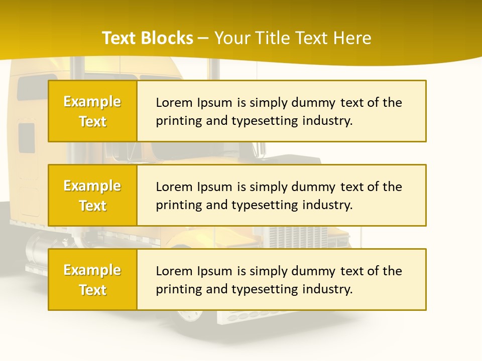 Rig Transport Wheels PowerPoint Template