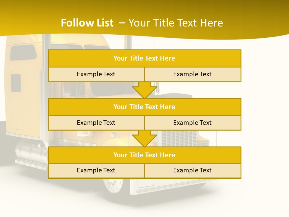 Rig Transport Wheels PowerPoint Template