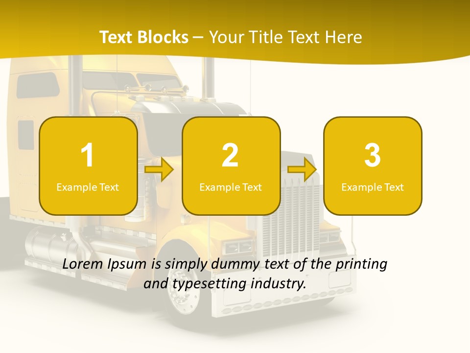 Rig Transport Wheels PowerPoint Template