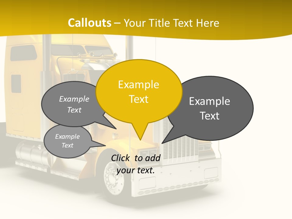 Rig Transport Wheels PowerPoint Template