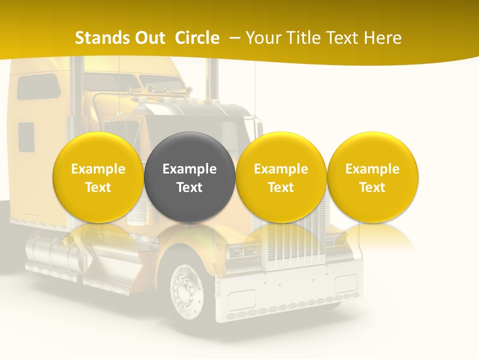 Rig Transport Wheels PowerPoint Template