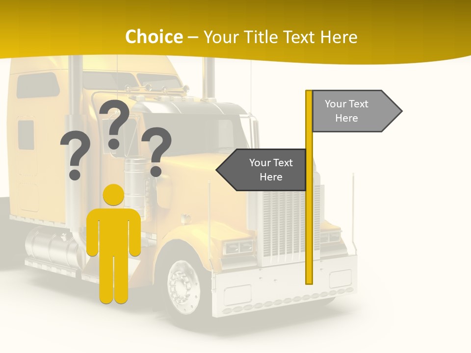 Rig Transport Wheels PowerPoint Template
