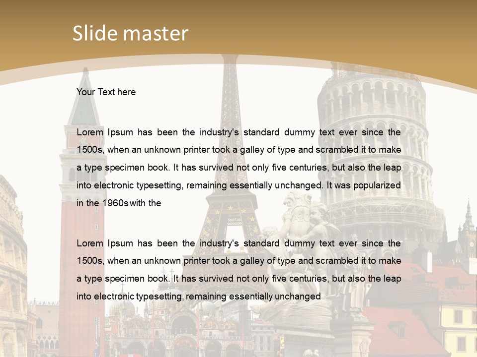 France Old Building PowerPoint Template