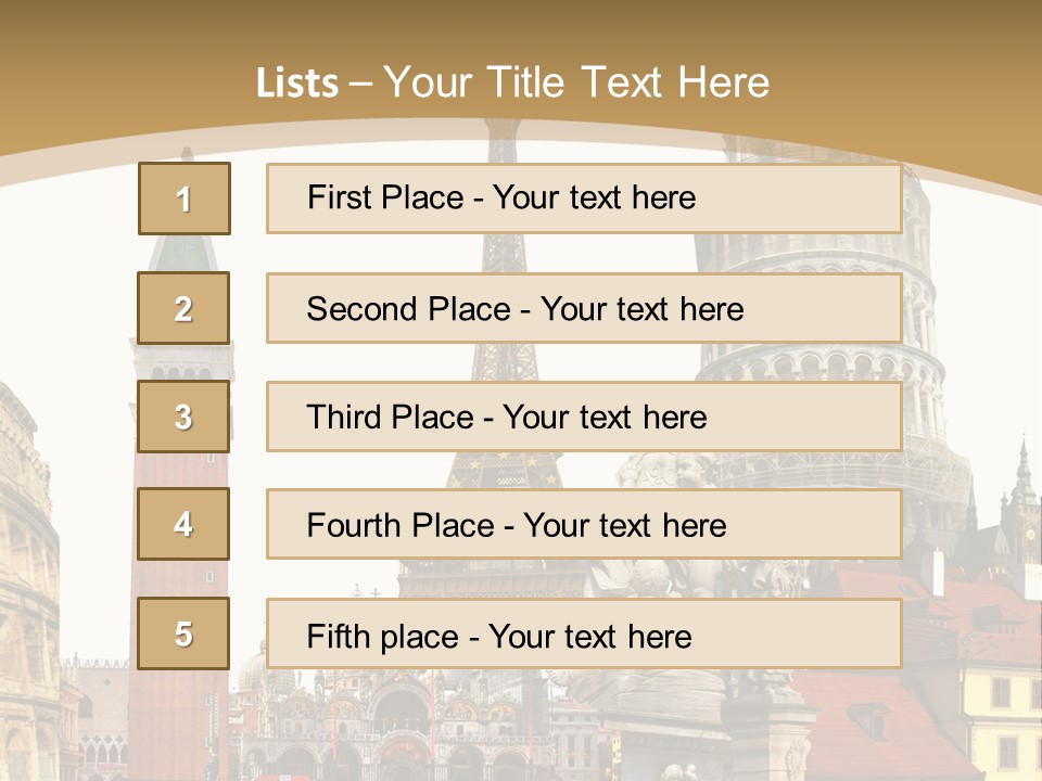 France Old Building PowerPoint Template