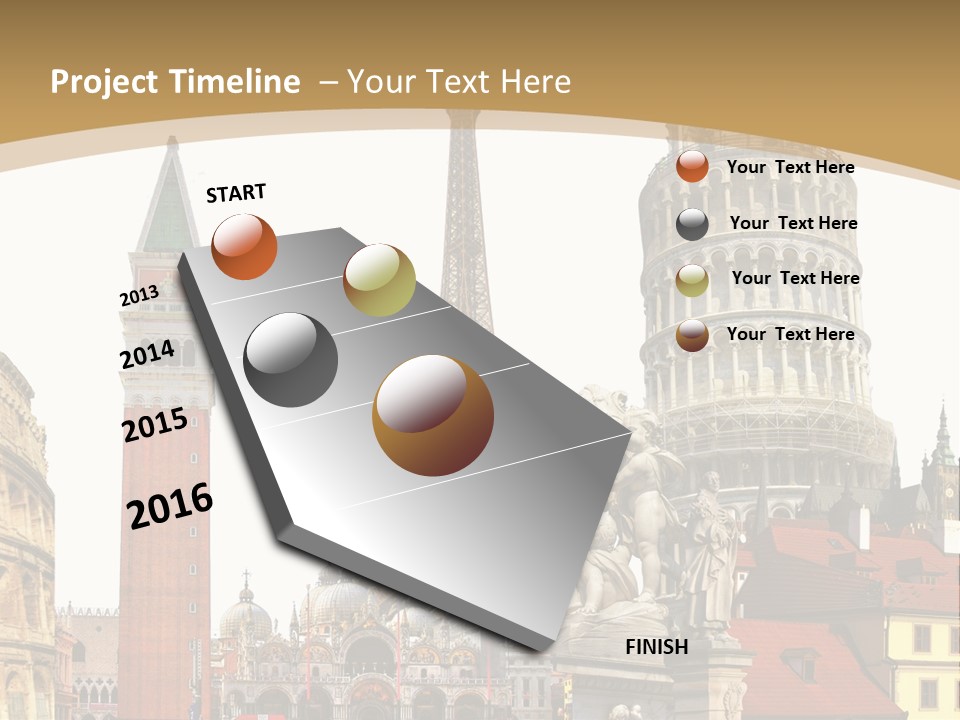 France Old Building PowerPoint Template