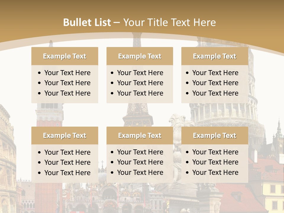 France Old Building PowerPoint Template