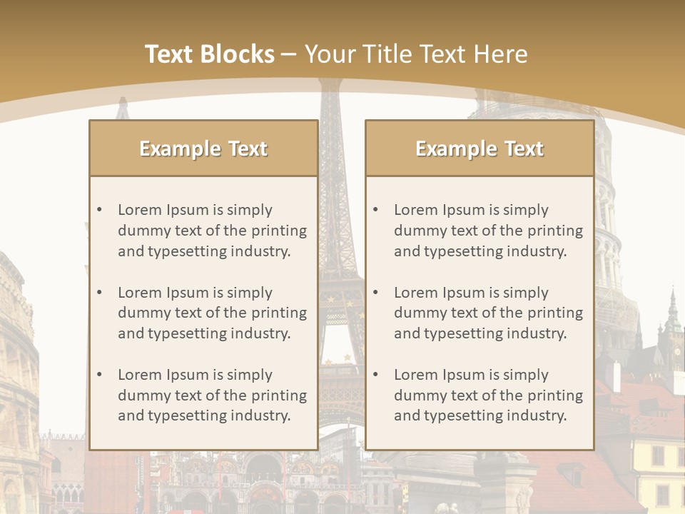 France Old Building PowerPoint Template