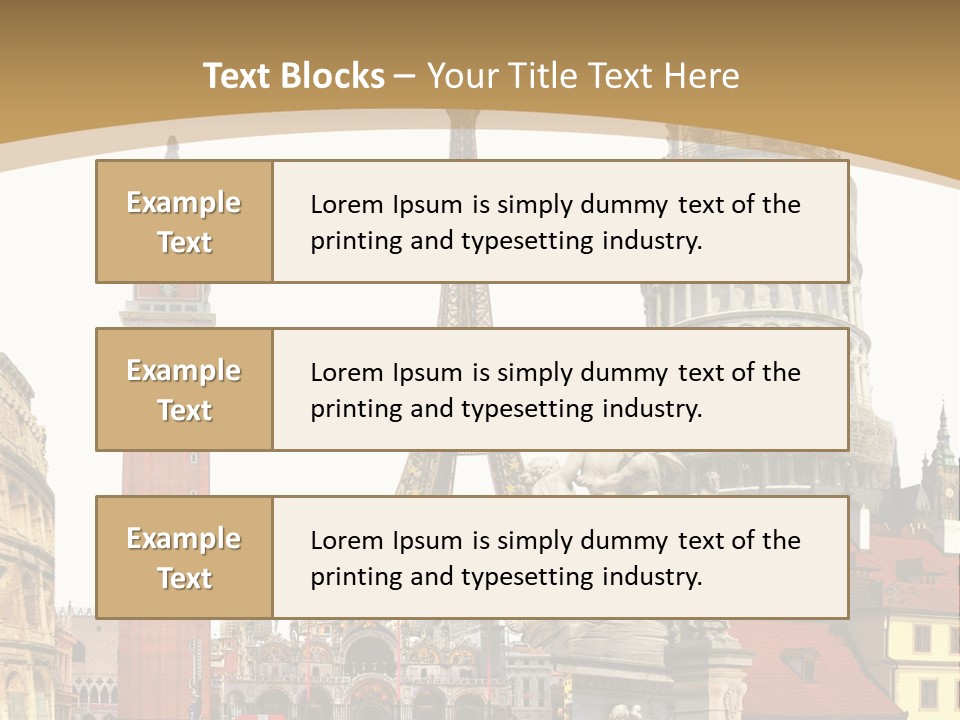 France Old Building PowerPoint Template
