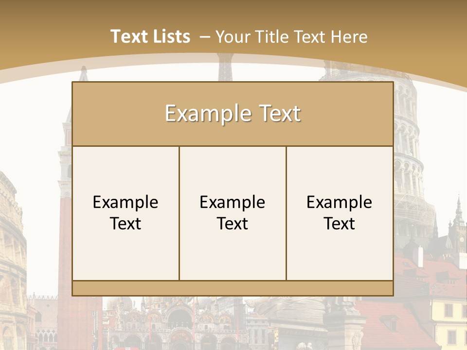 France Old Building PowerPoint Template