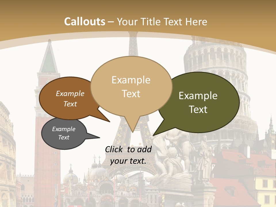 France Old Building PowerPoint Template