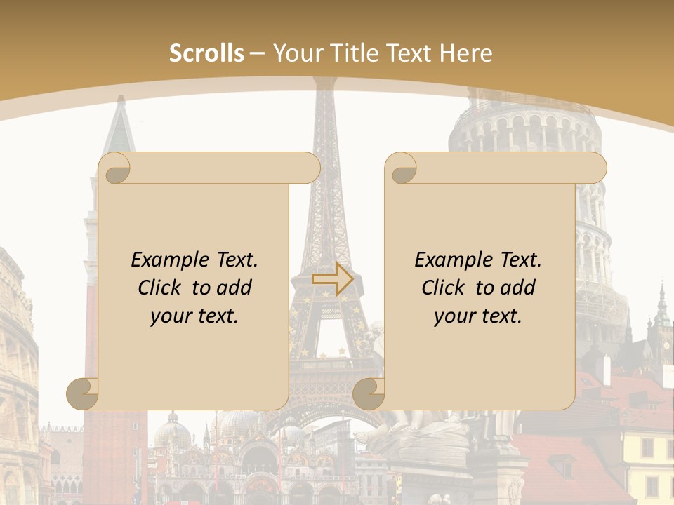 France Old Building PowerPoint Template