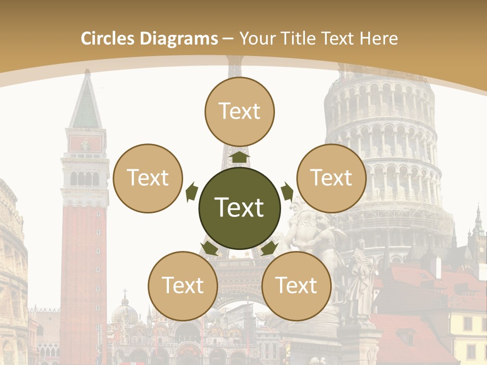 France Old Building PowerPoint Template