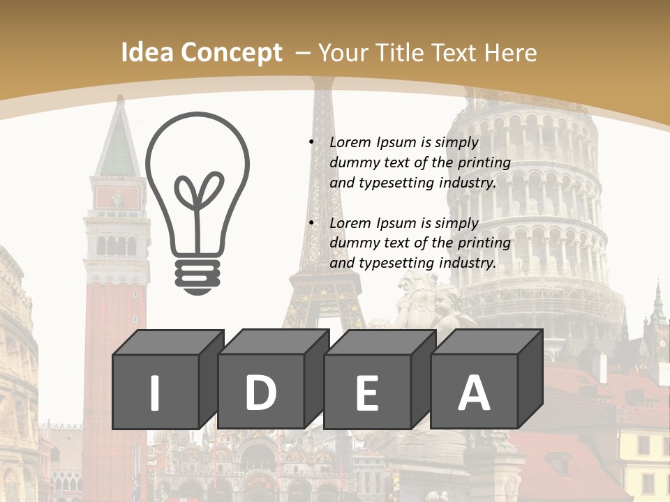 France Old Building PowerPoint Template