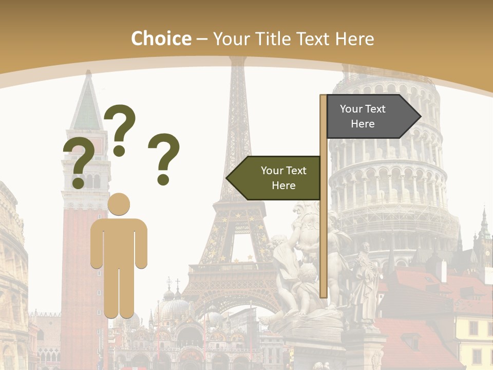 France Old Building PowerPoint Template