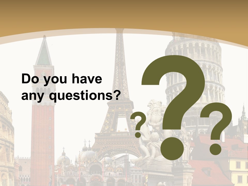 France Old Building PowerPoint Template