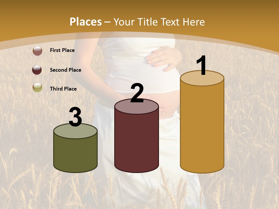 Health Female Belly PowerPoint Template