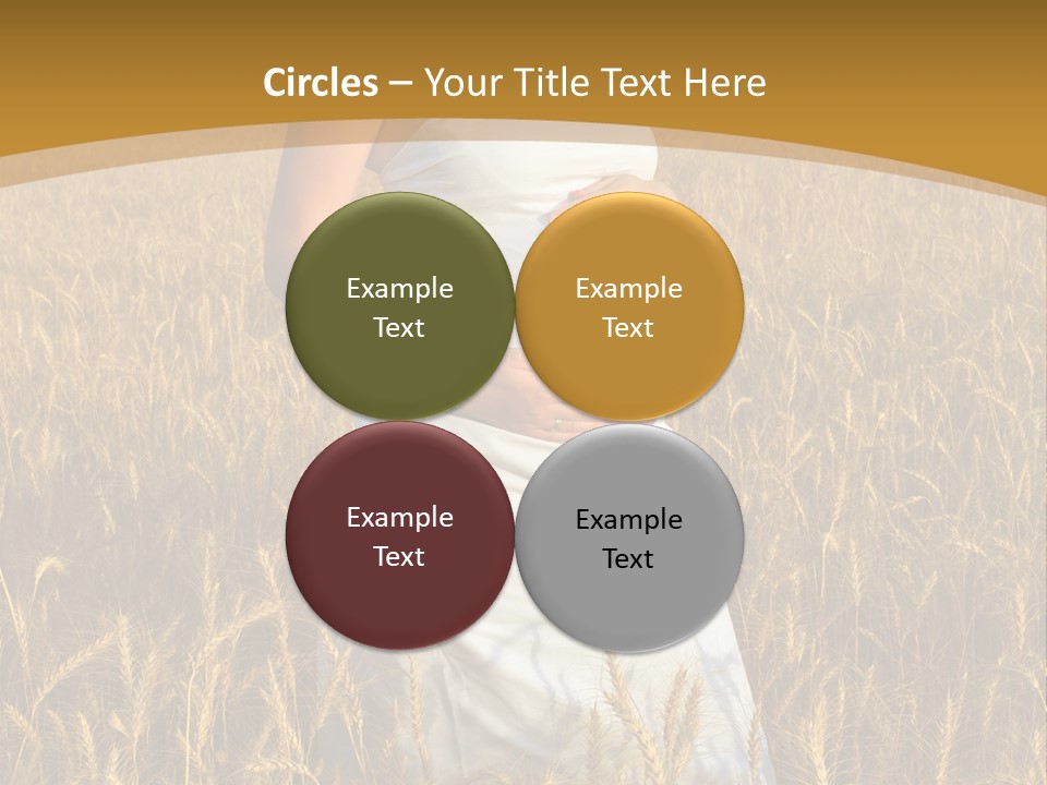 Health Female Belly PowerPoint Template