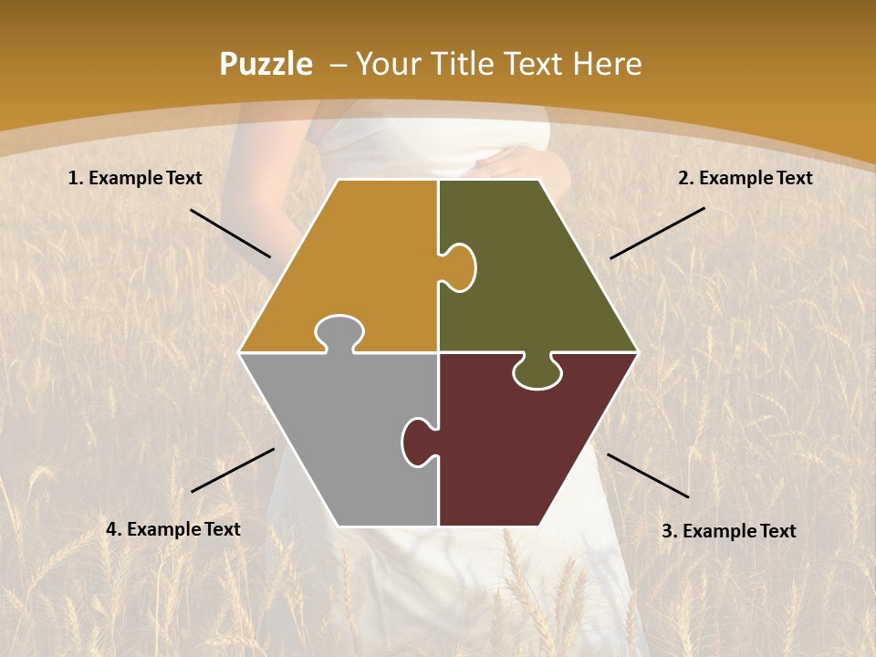 Health Female Belly PowerPoint Template