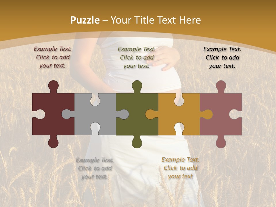 Health Female Belly PowerPoint Template