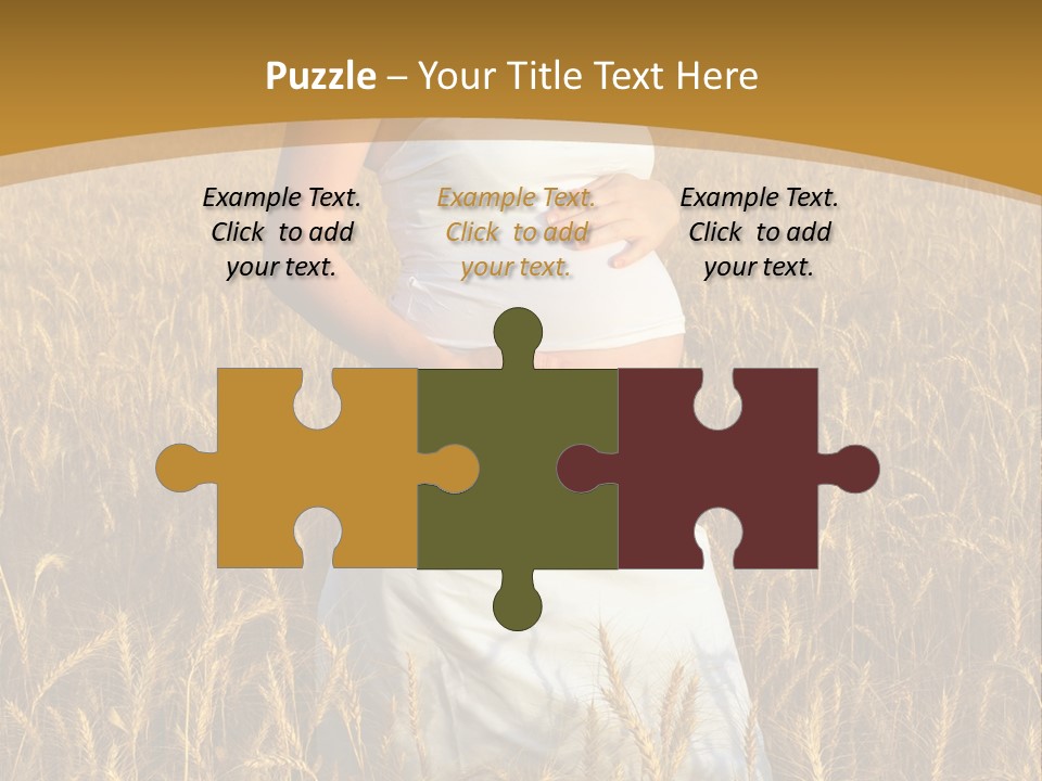 Health Female Belly PowerPoint Template