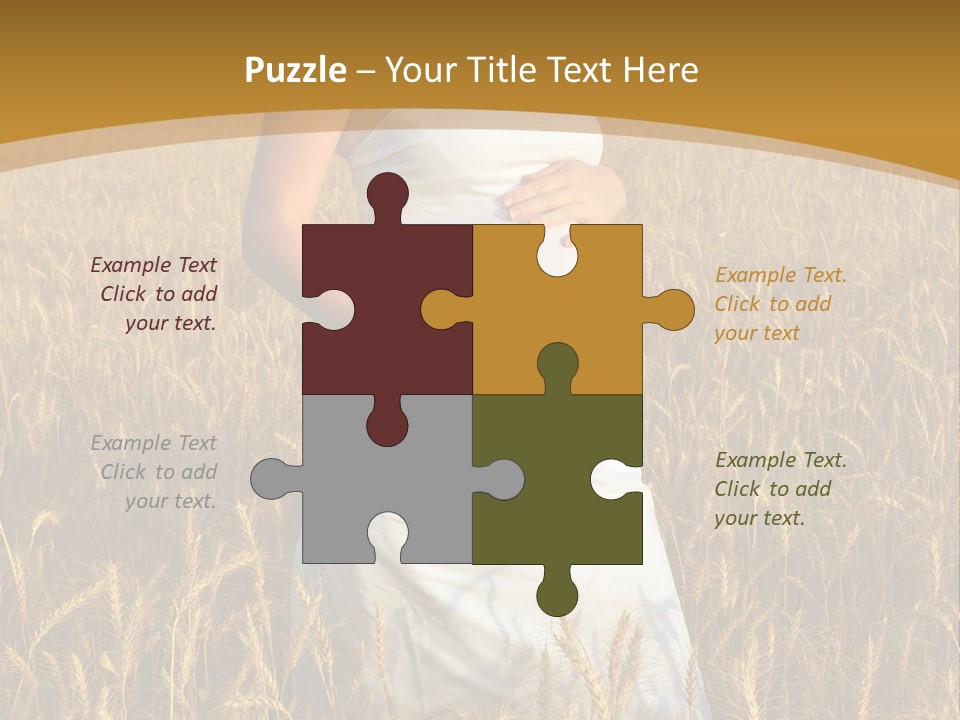 Health Female Belly PowerPoint Template