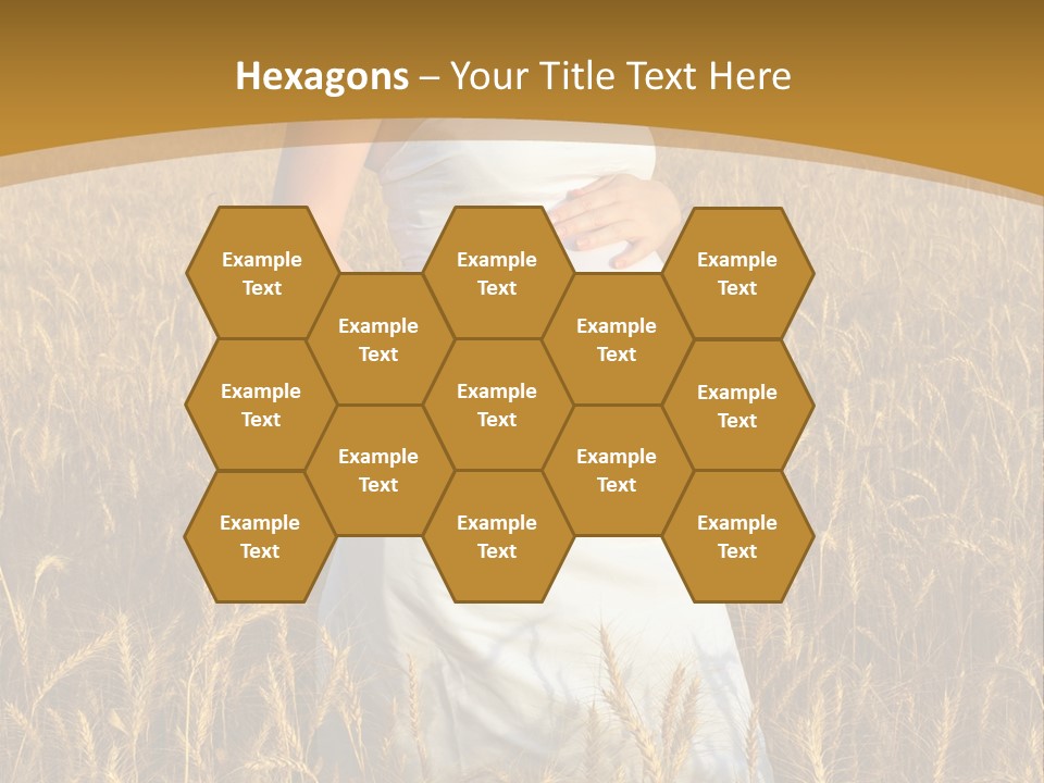 Health Female Belly PowerPoint Template