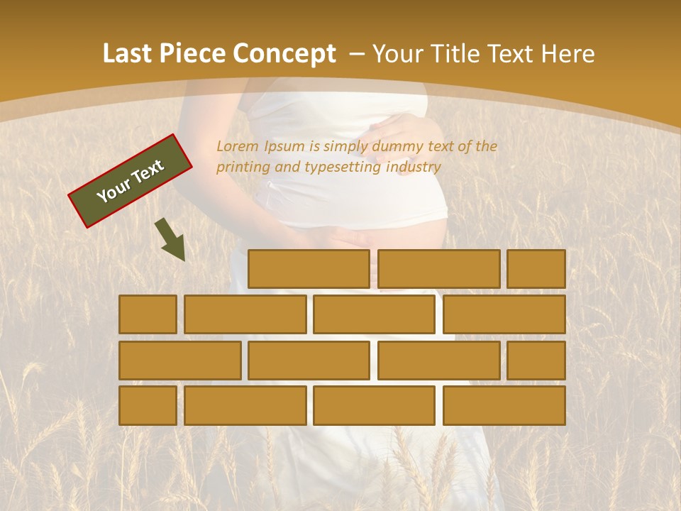 Health Female Belly PowerPoint Template