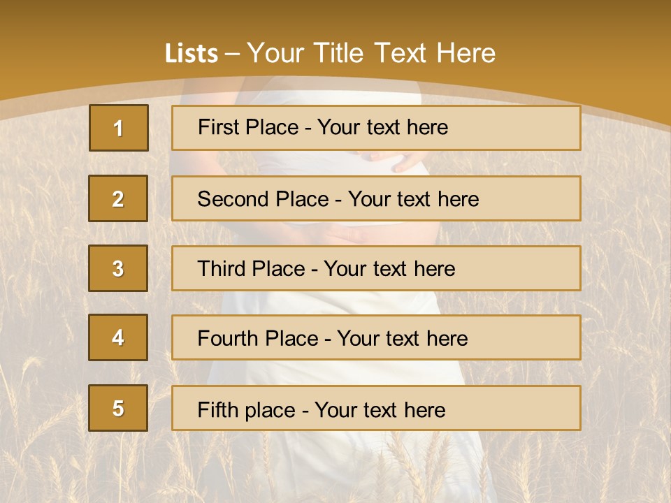 Health Female Belly PowerPoint Template