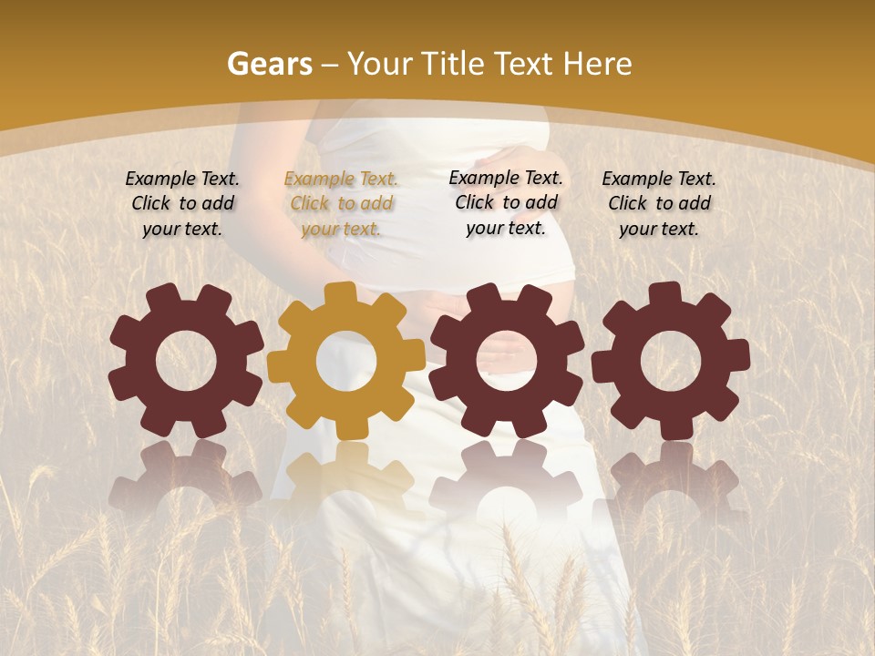 Health Female Belly PowerPoint Template