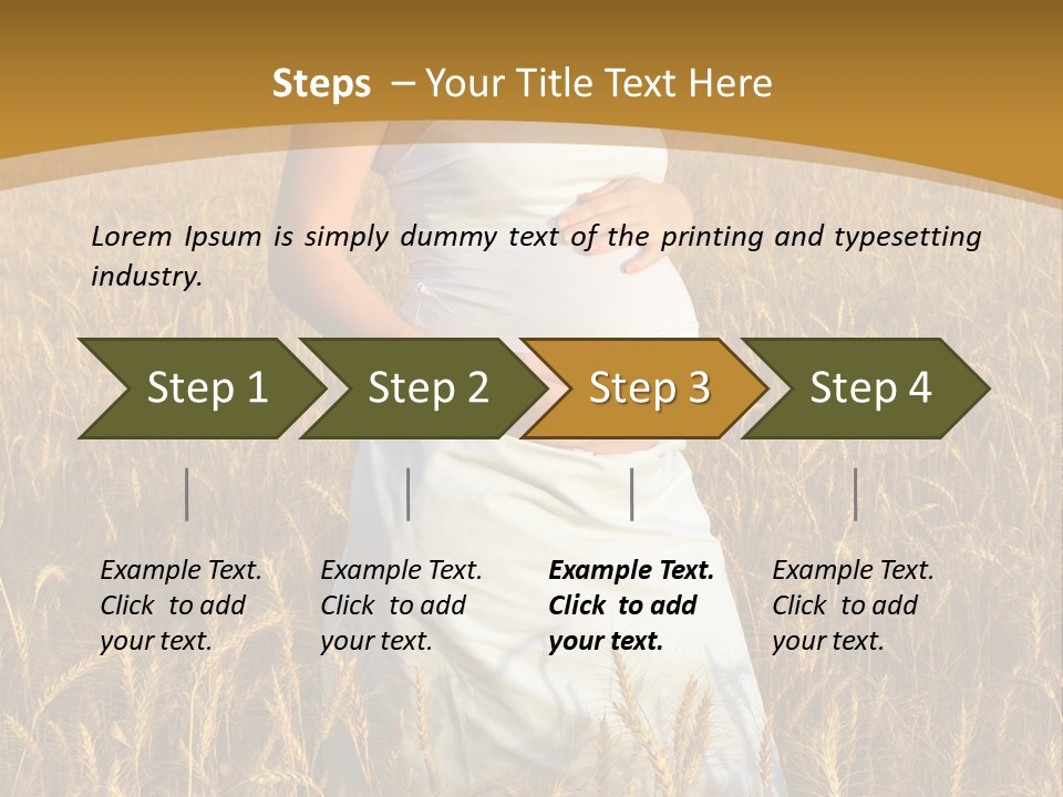 Health Female Belly PowerPoint Template