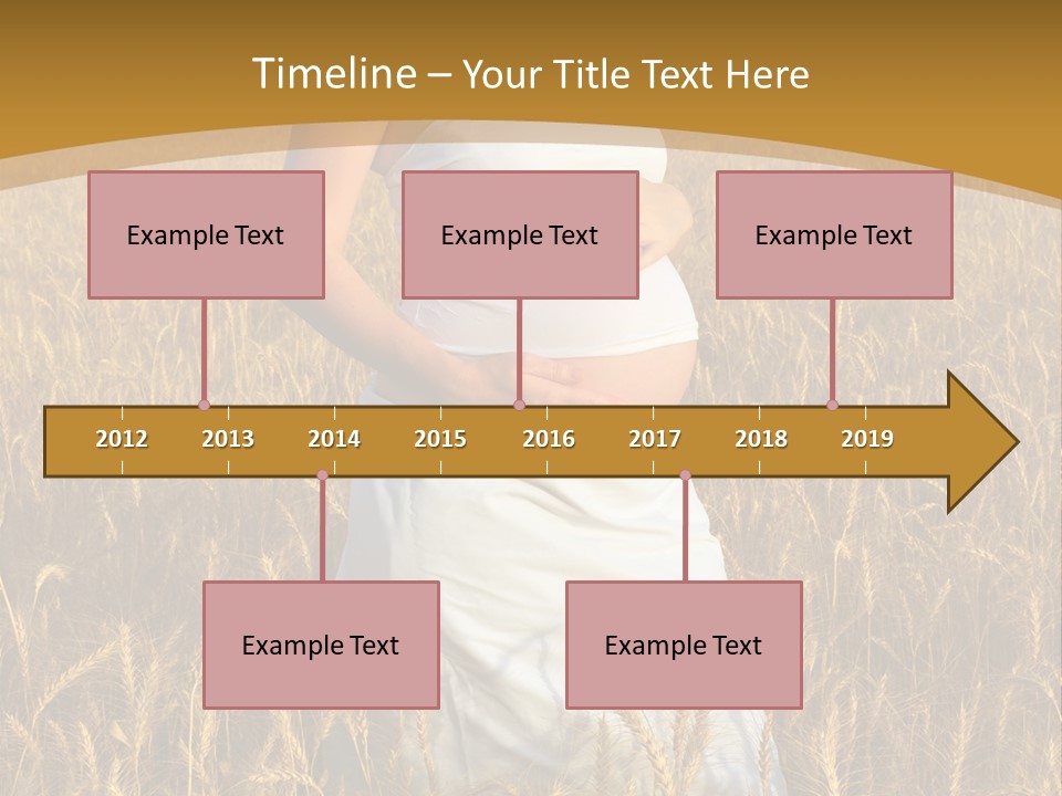 Health Female Belly PowerPoint Template