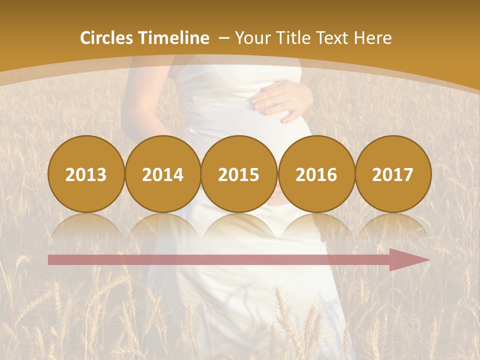 Health Female Belly PowerPoint Template