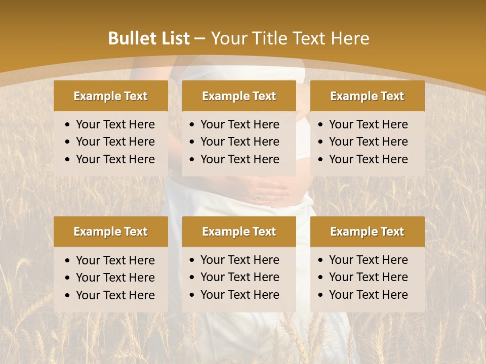 Health Female Belly PowerPoint Template