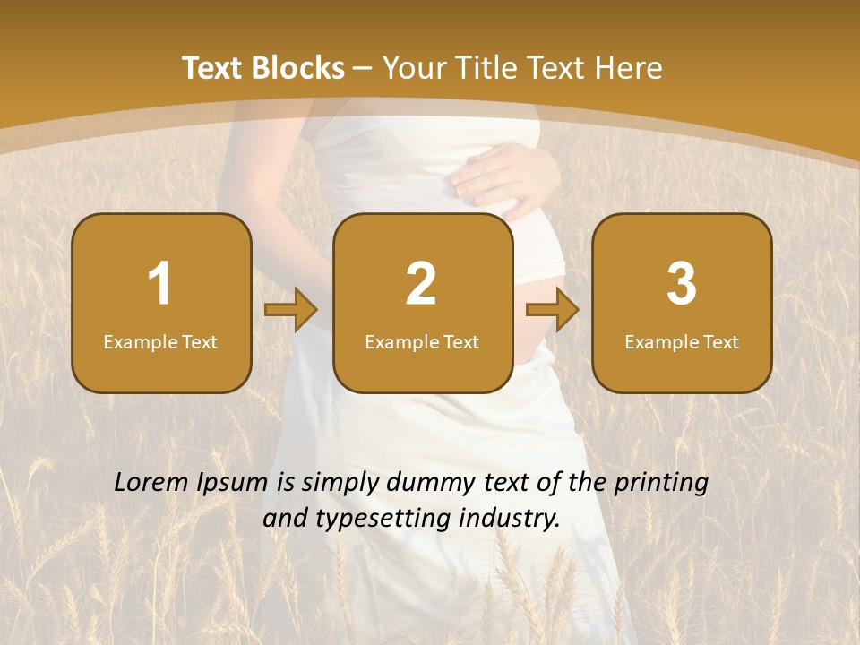 Health Female Belly PowerPoint Template