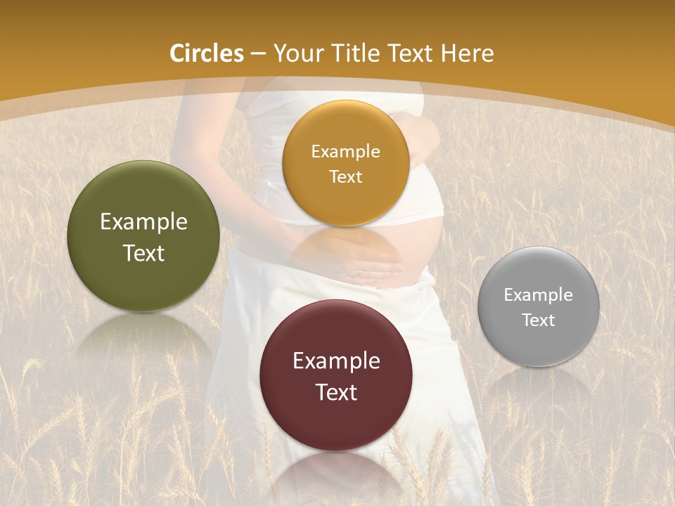 Health Female Belly PowerPoint Template