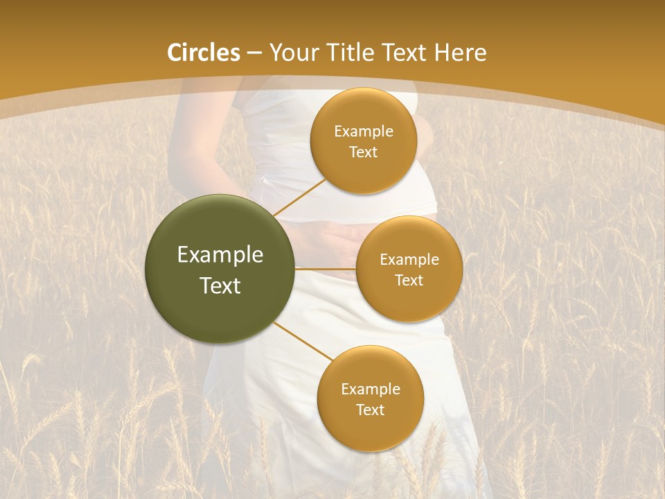 Health Female Belly PowerPoint Template