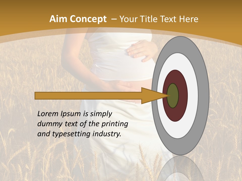 Health Female Belly PowerPoint Template