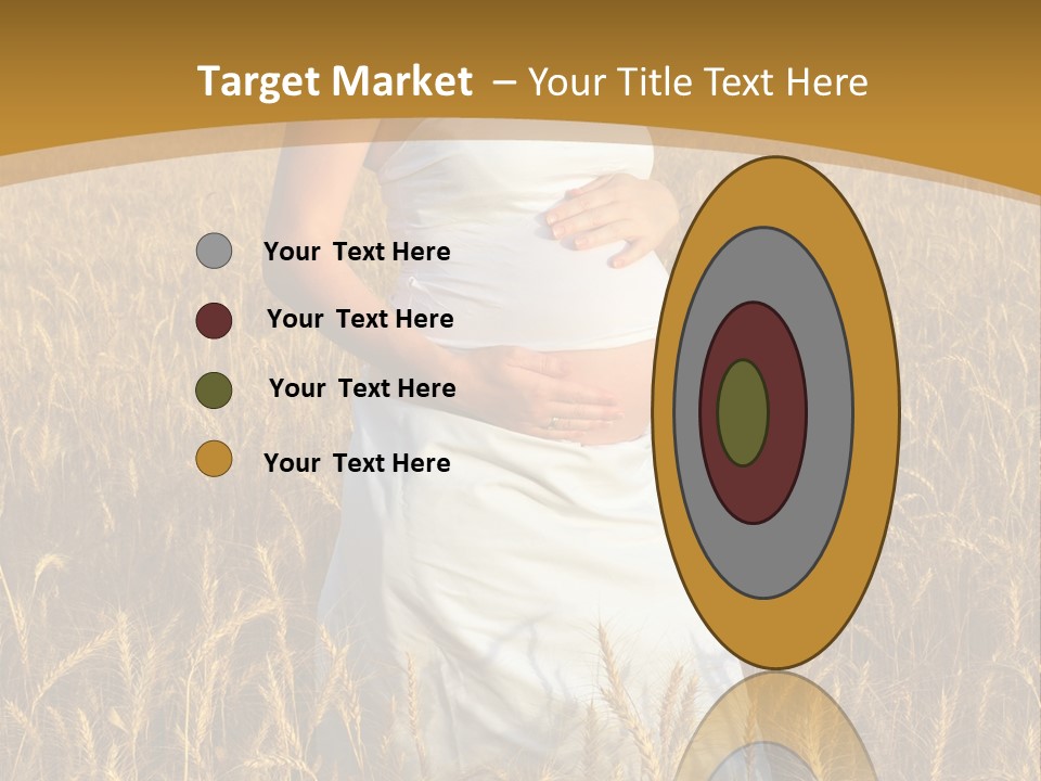 Health Female Belly PowerPoint Template