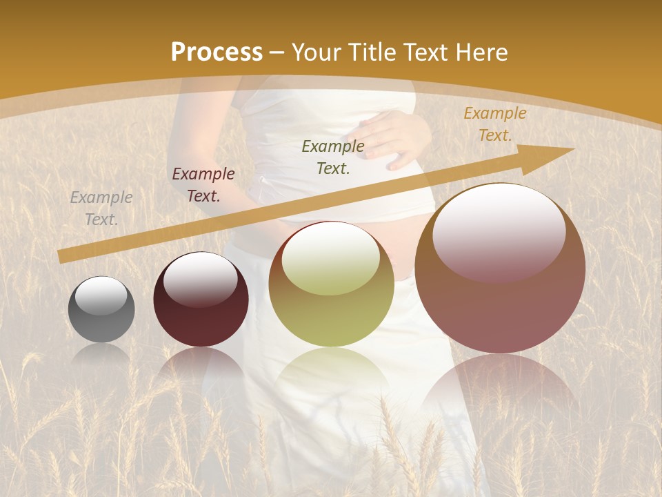 Health Female Belly PowerPoint Template