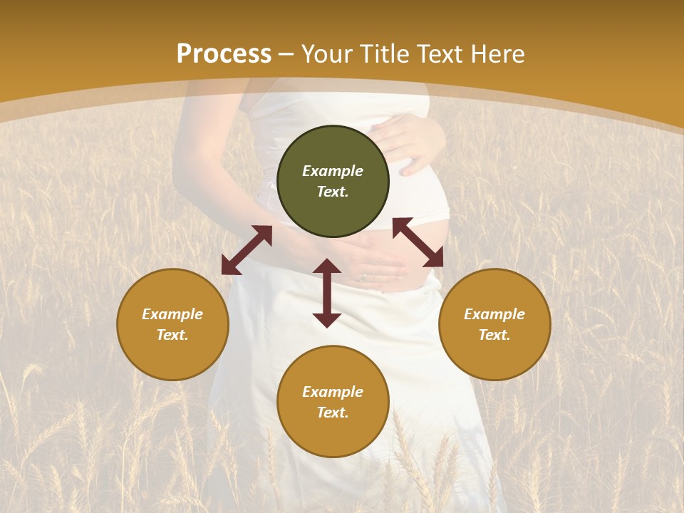 Health Female Belly PowerPoint Template