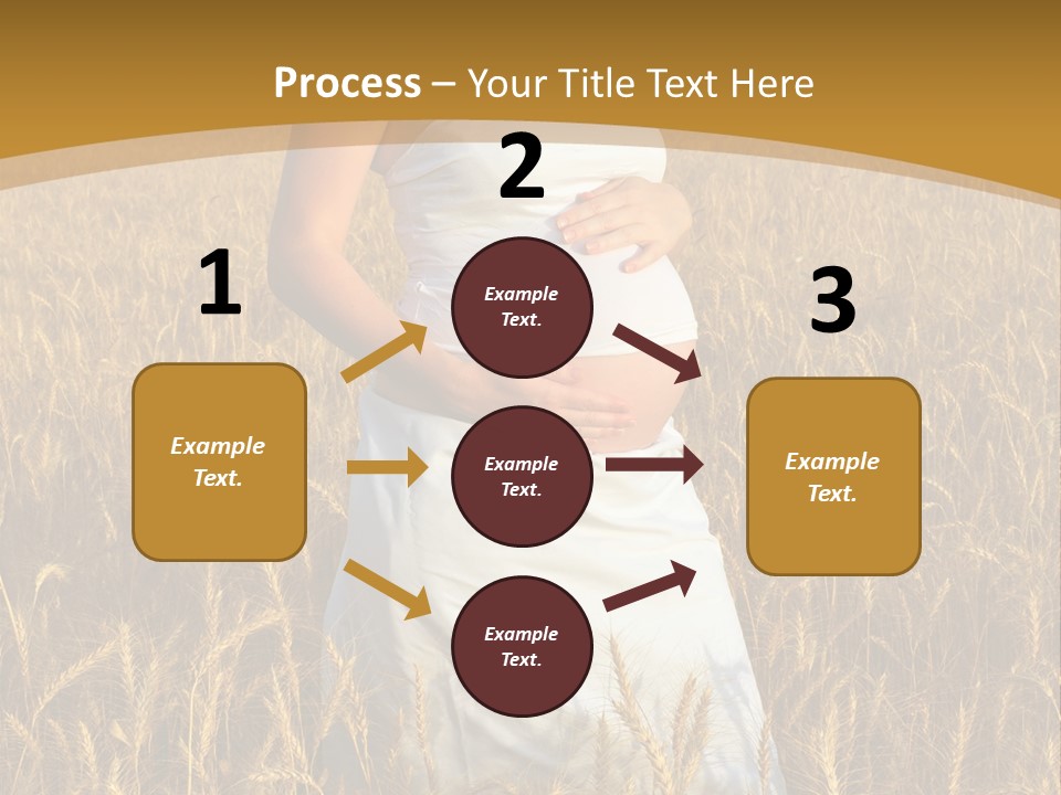 Health Female Belly PowerPoint Template