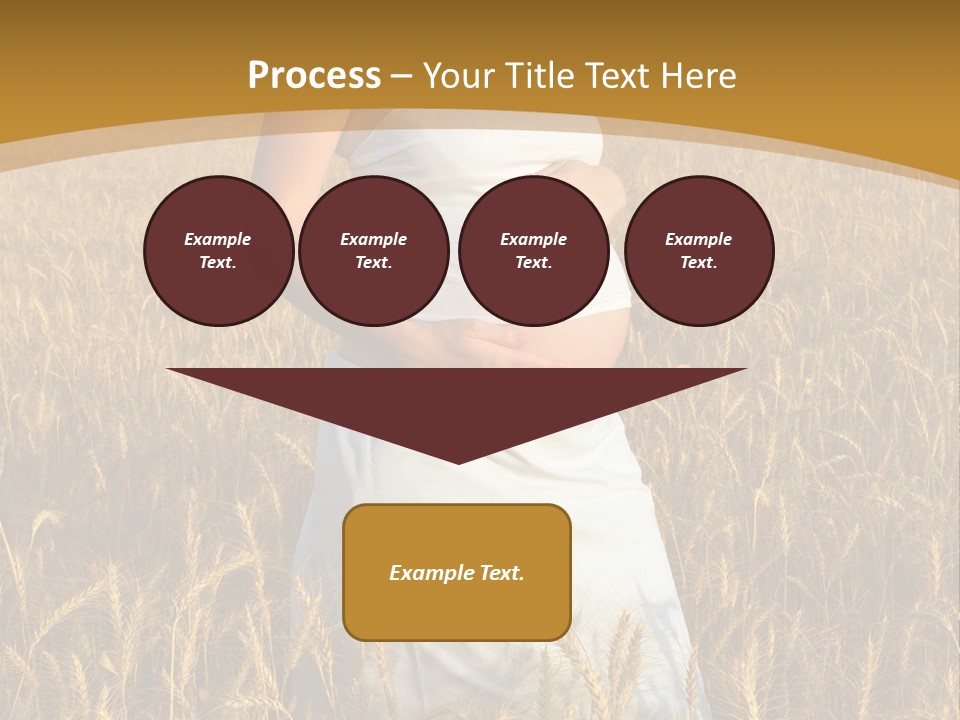 Health Female Belly PowerPoint Template