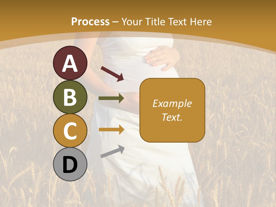 Health Female Belly PowerPoint Template